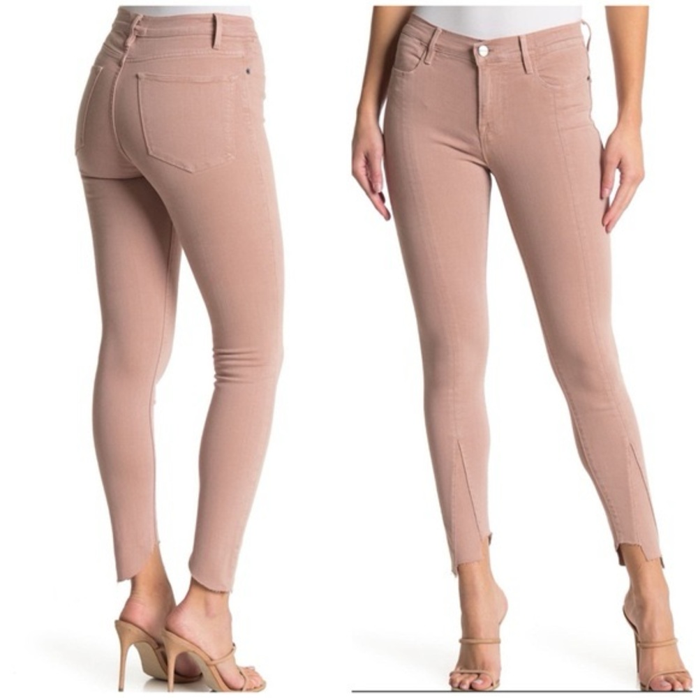 Frame Denim Le High Skinny Jeans in Dusty Pink